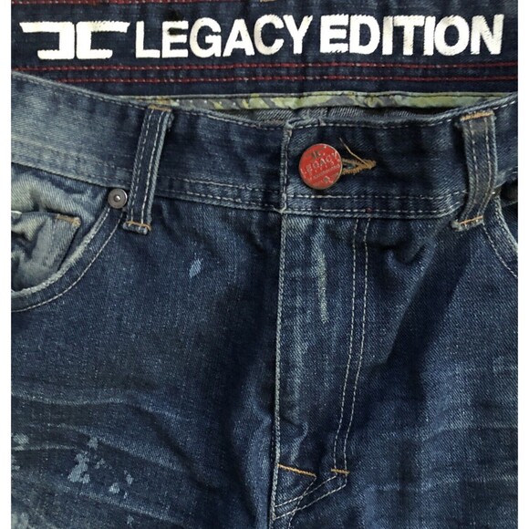 Jordan Craig Legacy Edition Jeans Mens 34x32 Artisan Series Bleached Distressed - Picture 6 of 16
